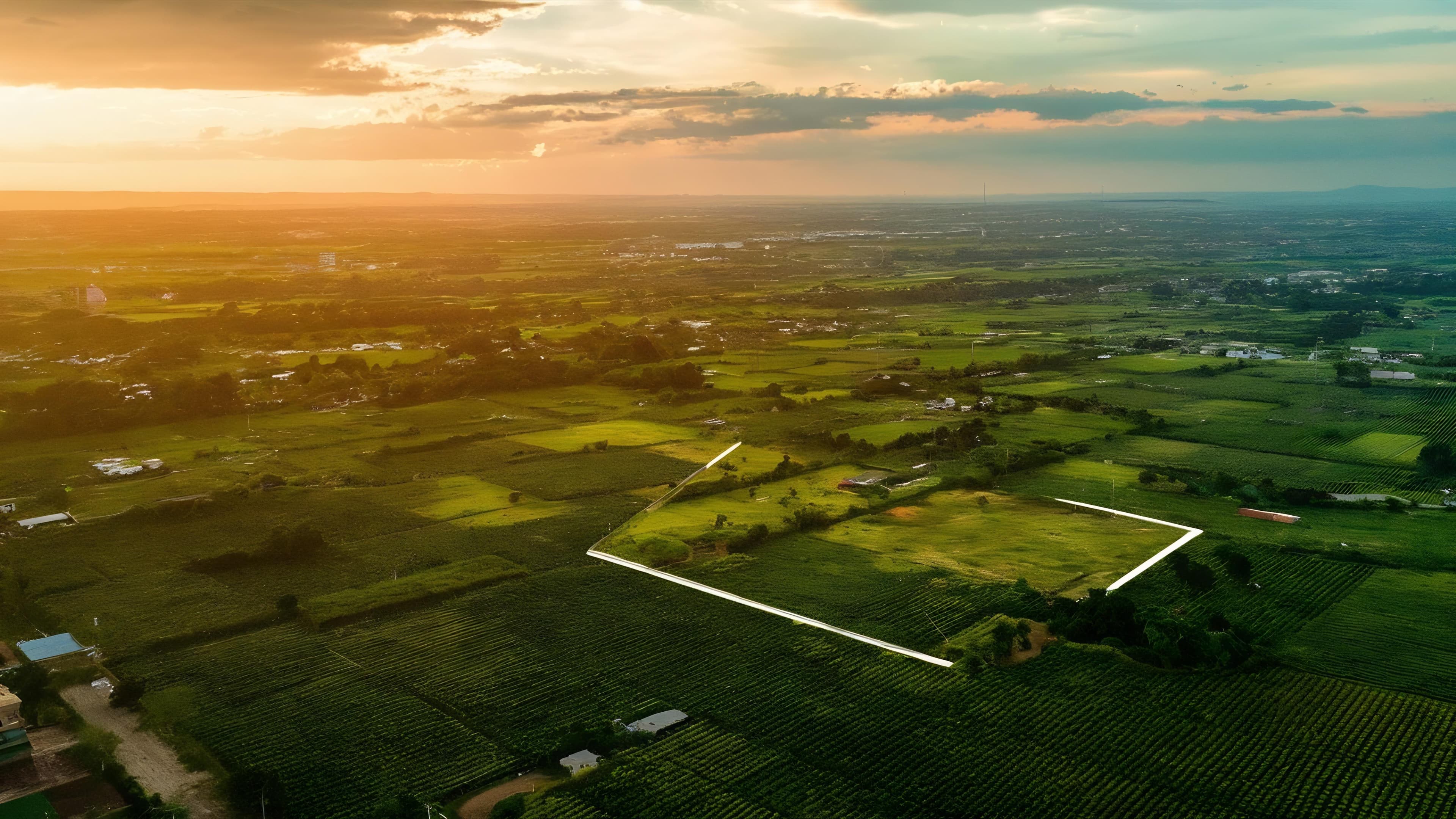 Landscape real estate green field